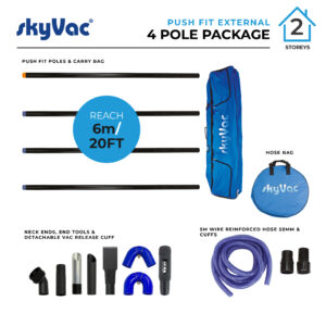 skyVac® Standard 44mm Push Fit Pole Package