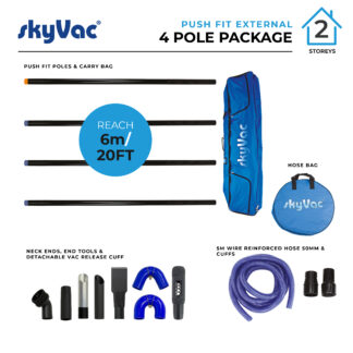 skyVac® Standard 44mm Push Fit Pole Package