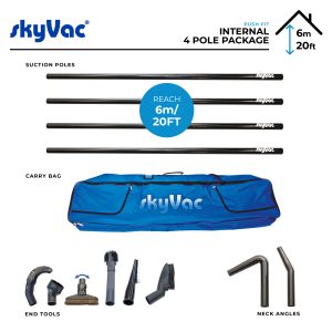 skyVac® Push Fit 44mm Pole Package